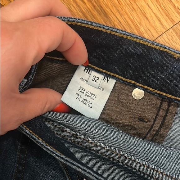 Hudson Jeans Dark Blue Jean Shorts - Picture 3 of 4